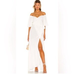 White wrap Panama dress